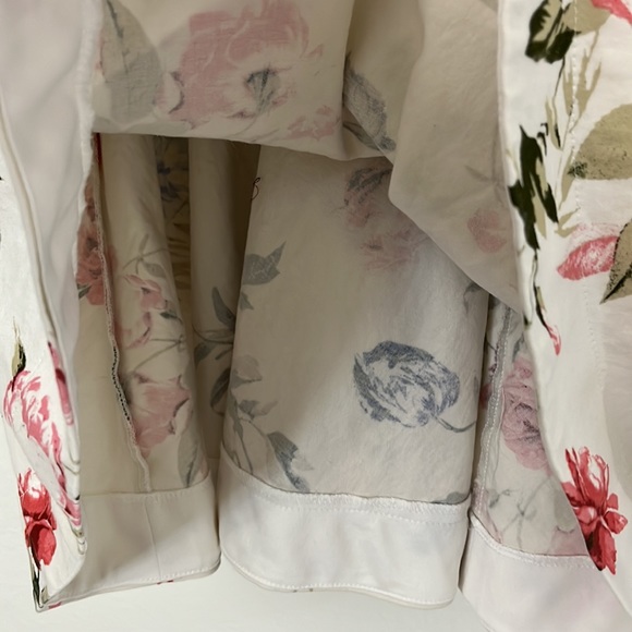 Speechless Womens Juniors Floral Fit & Flare Halter Dress Ivory 7 - Picture 7 of 16